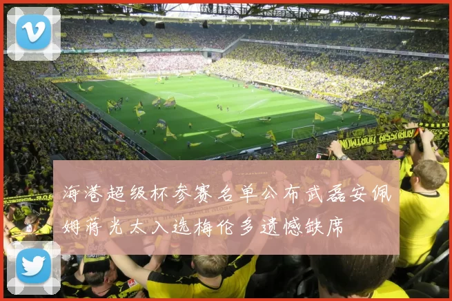 海港超级杯参赛名单公布武磊安佩姆蒋光太入选梅伦多遗憾缺席